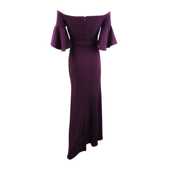 Calvin Klein Women's Sweetheart Off-The-Shoulder Gown - Aubergine - Picture 2 of 2